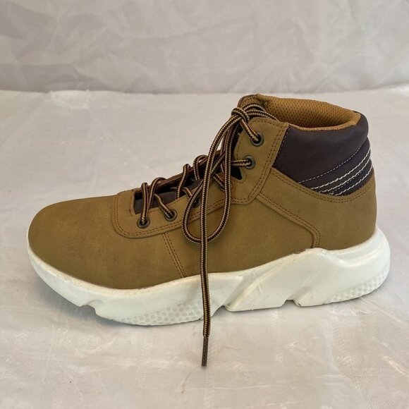 Air Underground Titan‎ Hiker Boots Women’s  9.5M Brown Faux Leather Gorpcore - Picture 8 of 12